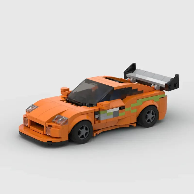 MOC Fast &amp; Furious1 Supra sports car Vehicle Speed Champion Racer Building Blocks Brick Creative Garage Toys for Boys Gifts - # BOT&G53710001 - BIG FRENCHIES