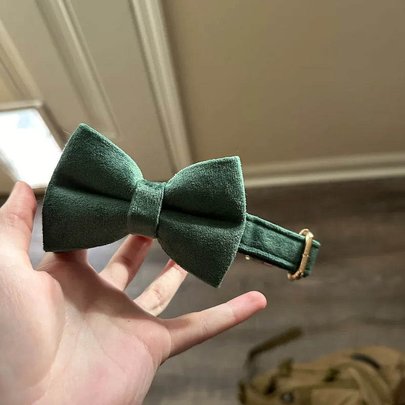 Personalized Forest Green Velvet Classic Set