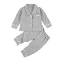 Cotton Two-Piece Pajama Set for Toddlers and Kids - # BAAA81810024