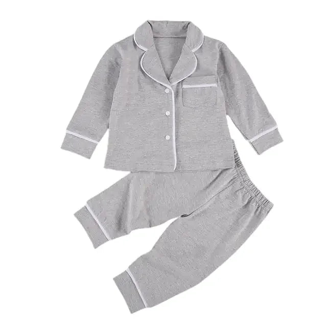 Cotton Two-Piece Pajama Set for Toddlers and Kids - # BAAA81810024 - BIG FRENCHIES