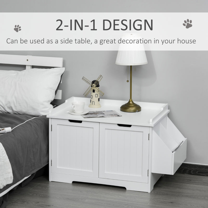 Cat Litter Box Nightstand End Table Enclosure - BIG FRENCHIES