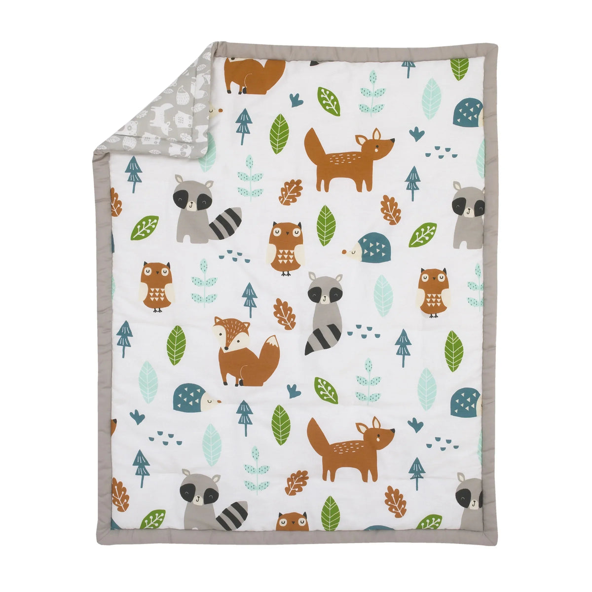 NoJo Dreamer Little Woodland Friends 8 Piece Nursery Crib Bedding Set - BIG FRENCHIES