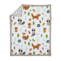 NoJo Dreamer Little Woodland Friends 8 Piece Nursery Crib Bedding Set - BIG FRENCHIES