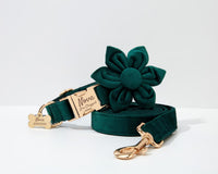Personalized Green Velvet Classic Set