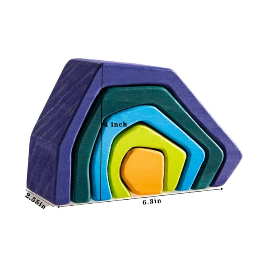 5-Piece Stone Caves Stacking Block Set - BIG FRENCHIES
