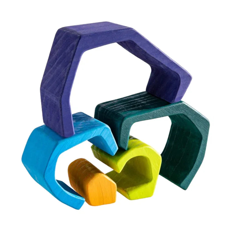 5-Piece Stone Caves Stacking Block Set - BIG FRENCHIES