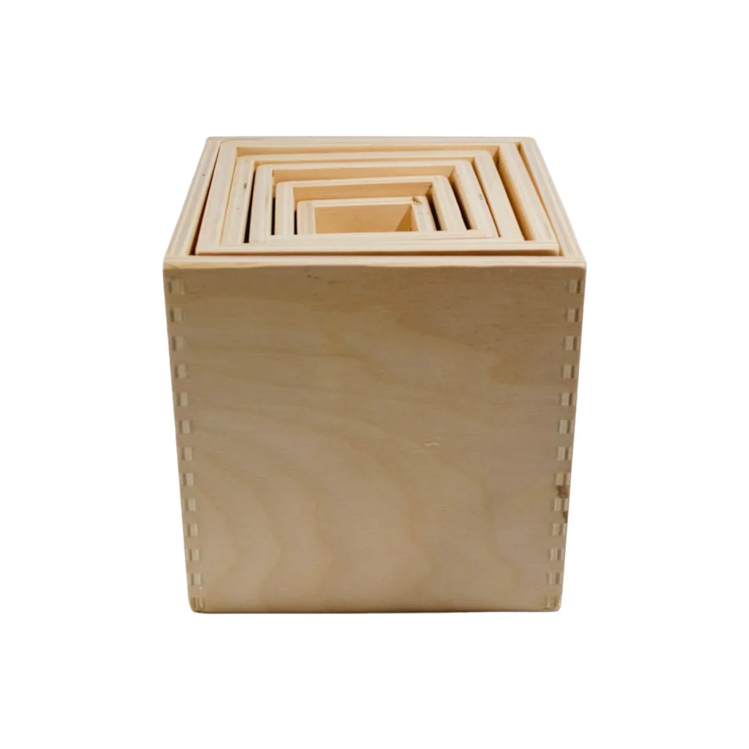 **Pre-order (Ships in 2-3 Weeks)**6 Pcs Natural Wooden Nesting Box Set - BIG FRENCHIES