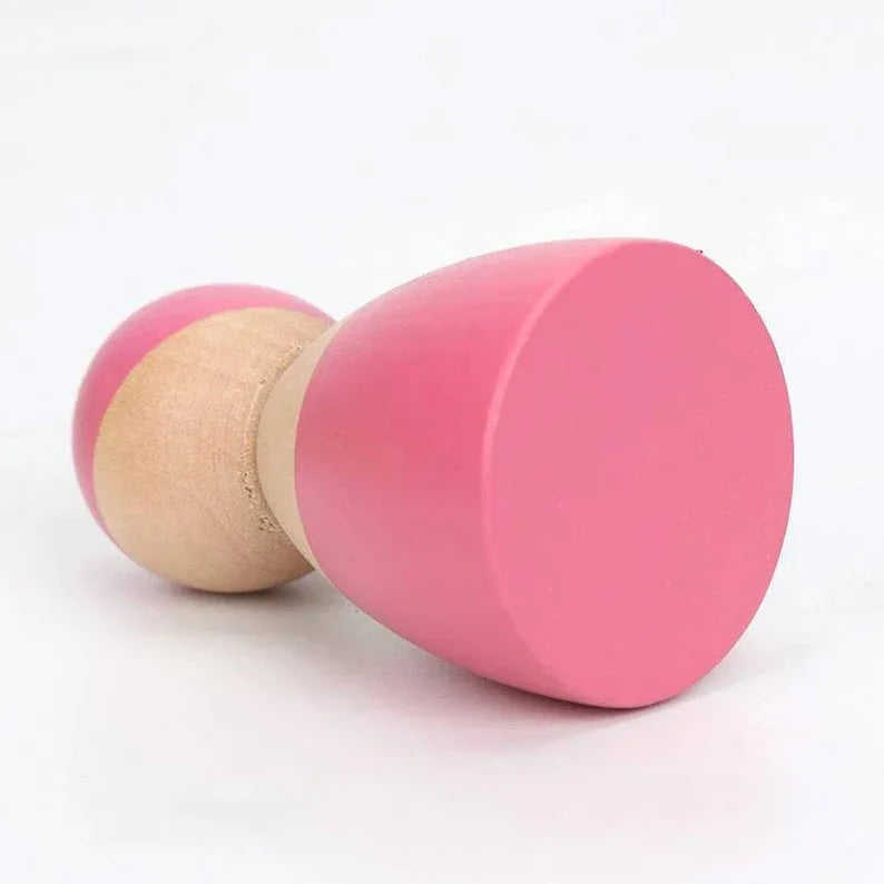 12-Piece Wooden Peg Dolls – Pastel/Macaron Colors - BIG FRENCHIES