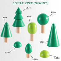 8 Pcs Wooden Trees Toy Set - BIG FRENCHIES