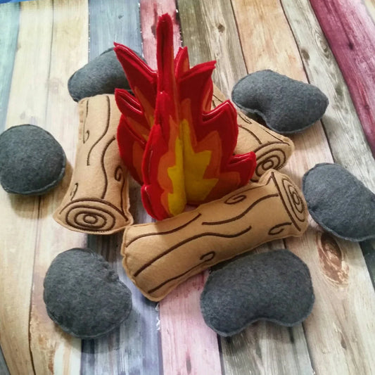 Felt Campfire Play Set, Kids Pretend Play Toy, Unique Birthday Gift
for Children - BIG FRENCHIES