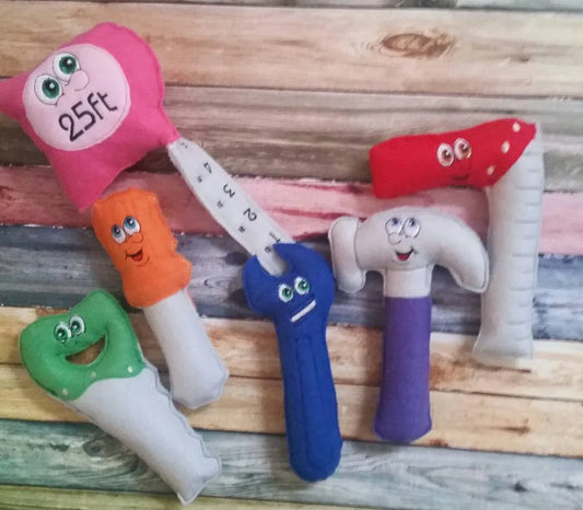 Tool set for kids - Soft tools - play tools - Toddler Toy - learning toy - preschool - plushie - photography prop - present for kids - BIG FRENCHIES