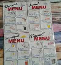 Waitress play set - Restaurant toys - Restaurant play set - pretend restaurant - pretend menus - pretend play - play kitchen- pocket apron - BIG FRENCHIES