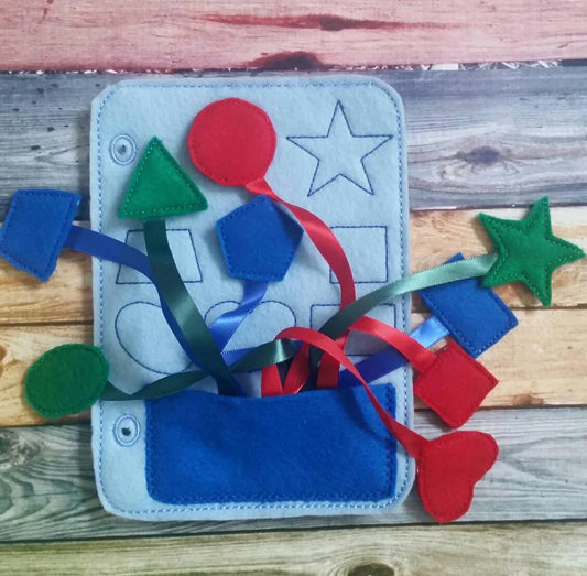 Toddler quiet book- quiet book pages - shapes - matching game - learn shapes - Build your own quiet book - busy book - activ - BIG FRENCHIES