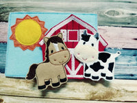 Felt Farm - Playset - felt board - Quiet toy - Learning - Educational Toy - Barn - Farm Animals - farm play set - pretend play - eieio - BIG FRENCHIES