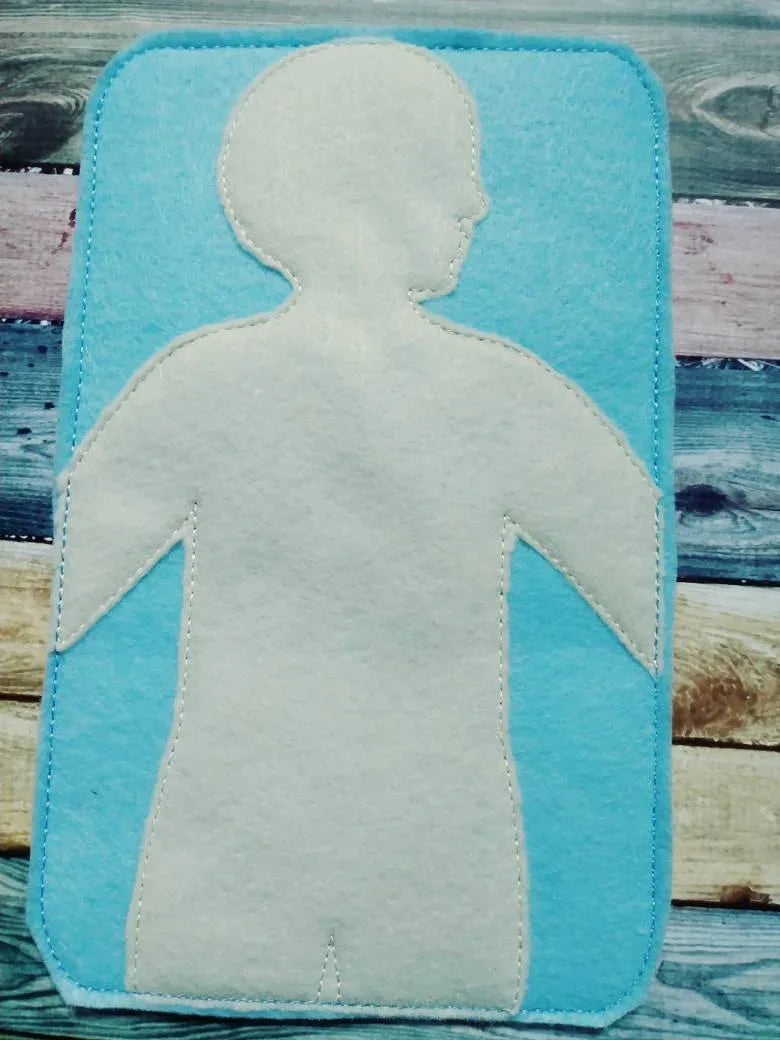 Anatomy board - felt board with 15 organ pieces - learning board - Medical Play Set - human body - busy board - quiet book page - activity - BIG FRENCHIES