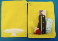 Road trip book for kids - Quiet book page - felt cake - felt toy - busy book page - activity book page - road trip activity page - BIG FRENCHIES