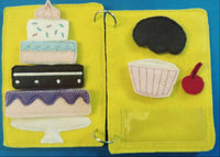 Road trip book for kids - Quiet book page - felt cake - felt toy - busy book page - activity book page - road trip activity page - BIG FRENCHIES