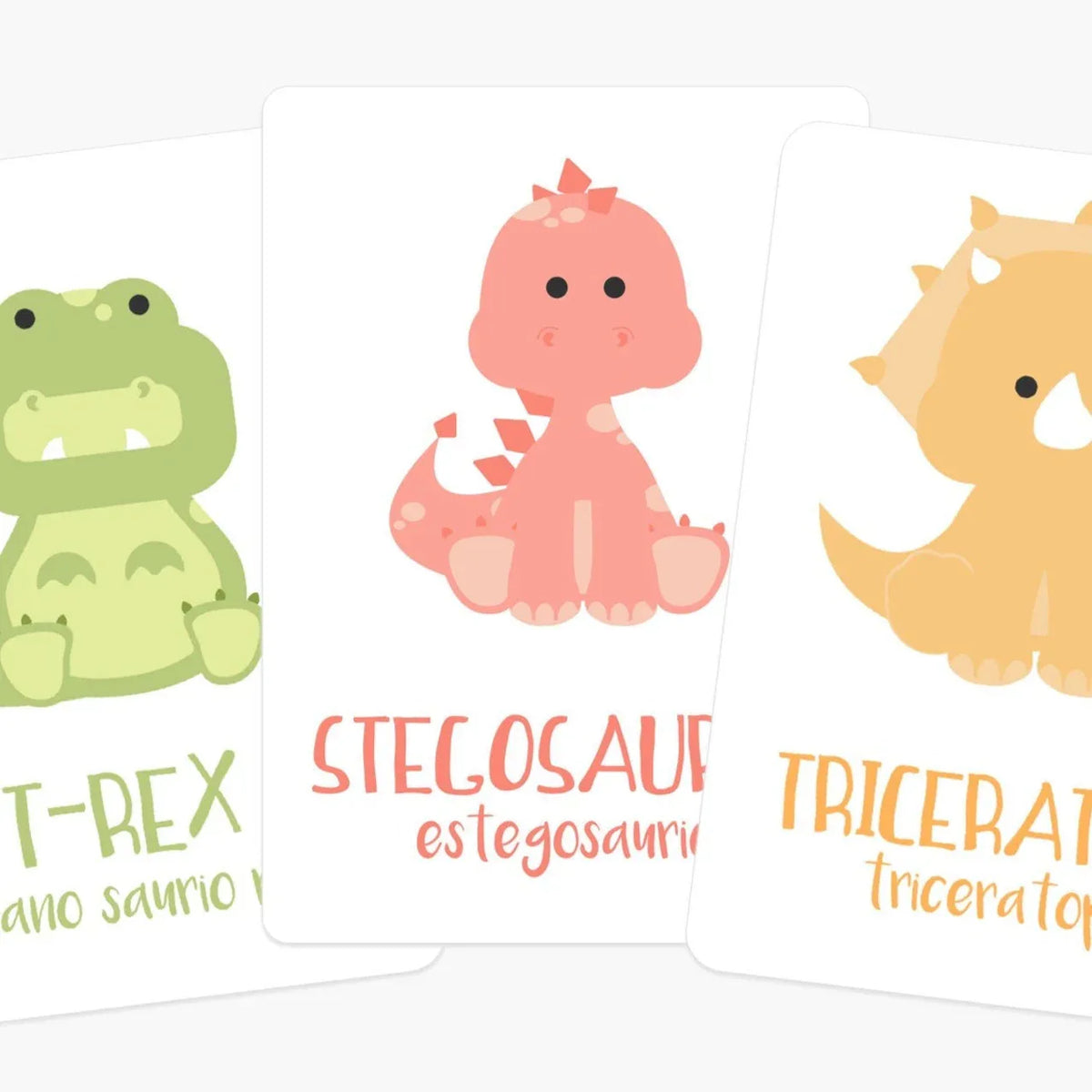 Dinosaur Flashcards - BIG FRENCHIES