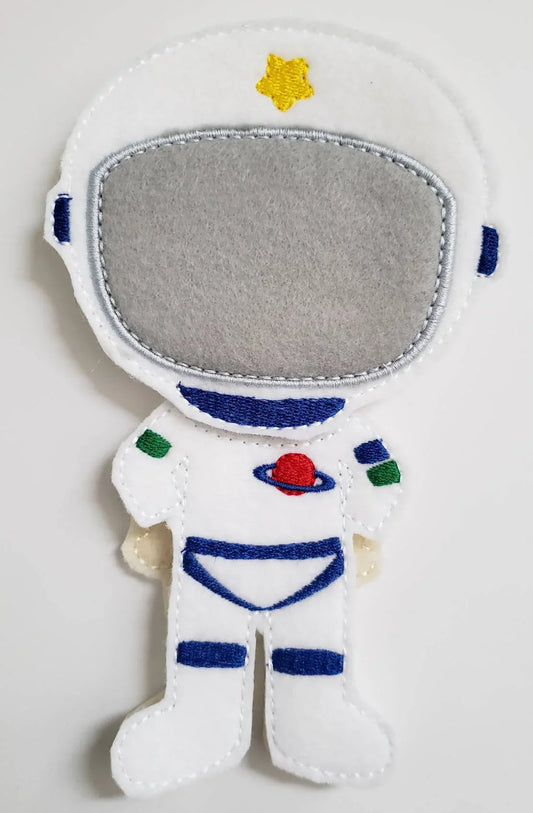 Astronaut boy felt paper doll - doll clothes storage - quiet activity page - busy book page - BIG FRENCHIES