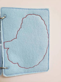 Human Brain puzzle quiet book page - brain maze - learning board - Medical Play Set - human body - busy board education - BIG FRENCHIES