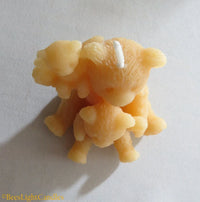 Teddy Bear Family Beeswax Candle - BIG FRENCHIES