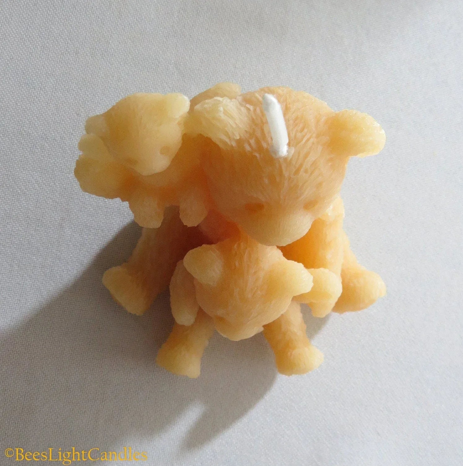 Teddy Bear Family Beeswax Candle - BIG FRENCHIES