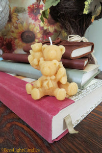 Teddy Bear Family Beeswax Candle - BIG FRENCHIES