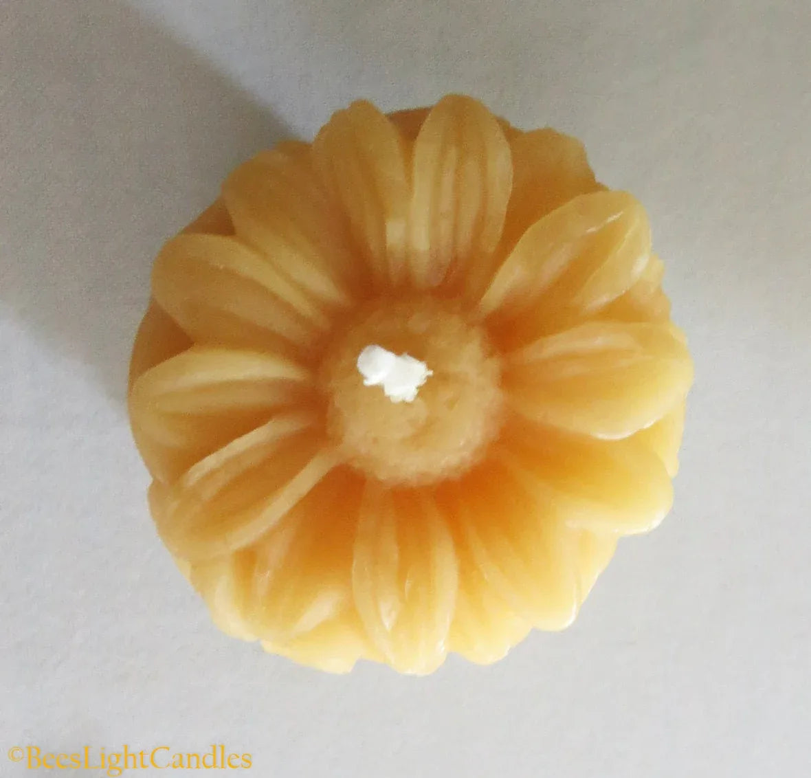 Daisy Flower Beeswax Mini Pillar Candle - BIG FRENCHIES