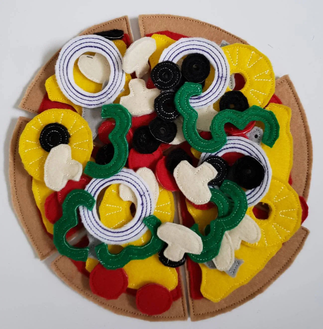 Felt Food Pizza - pretend play Pizza Restaurant play set - felt food - pretend play - build your own - BIG FRENCHIES