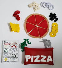 Felt Food Pizza - pretend play Pizza Restaurant play set - felt food - pretend play - build your own - BIG FRENCHIES