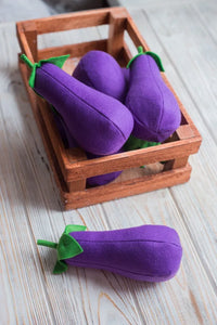 Eggplant felt vegetables - BIG FRENCHIES