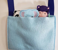 Zoo Animal Finger Puppets - zoo storage bag - Free Personalization - Quiet Toy - Busy Bag - Activity Bag - custom colors - BIG FRENCHIES
