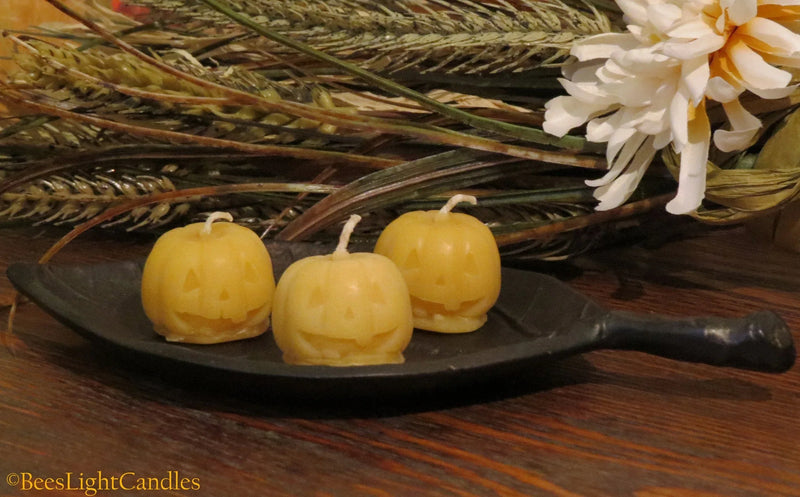 Pumpkin Jack-o-Lanterns Beeswax Candles - BIG FRENCHIES