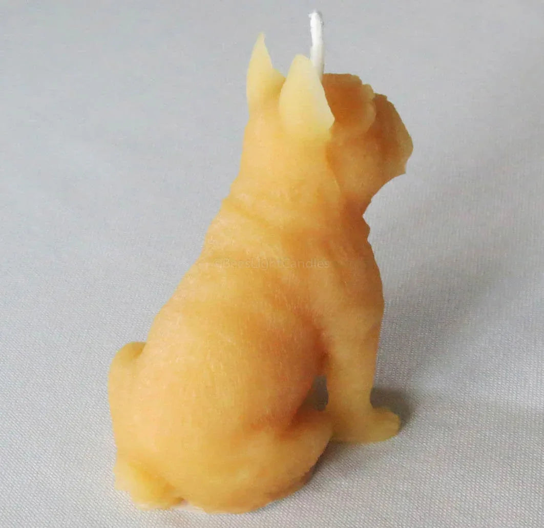 Puppy Dog Beeswax Candle - BIG FRENCHIES