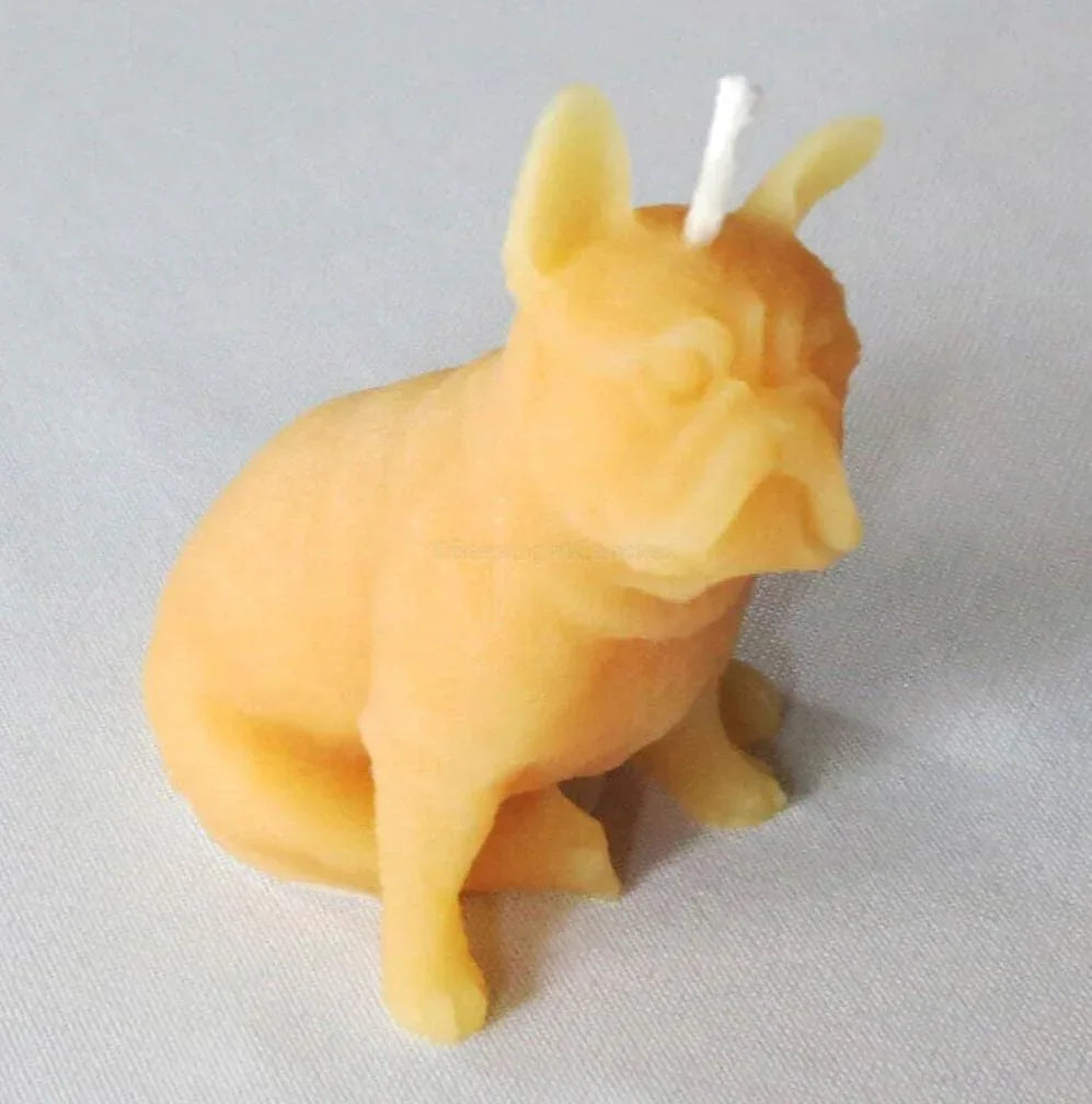Puppy Dog Beeswax Candle - BIG FRENCHIES