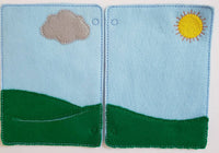 Farm Animal Felt Quiet Book Page - Busy Book - Activity Book - learning board - Interactive - Barn - Horse - Sheep - pig - cow - BIG FRENCHIES
