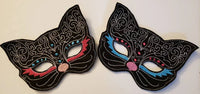 Felt Exotic Cat Mask - Halloween Costume - Birthday Party Favor - magical - non food treat - Fantasy - dress up - pretend play - Parade - BIG FRENCHIES