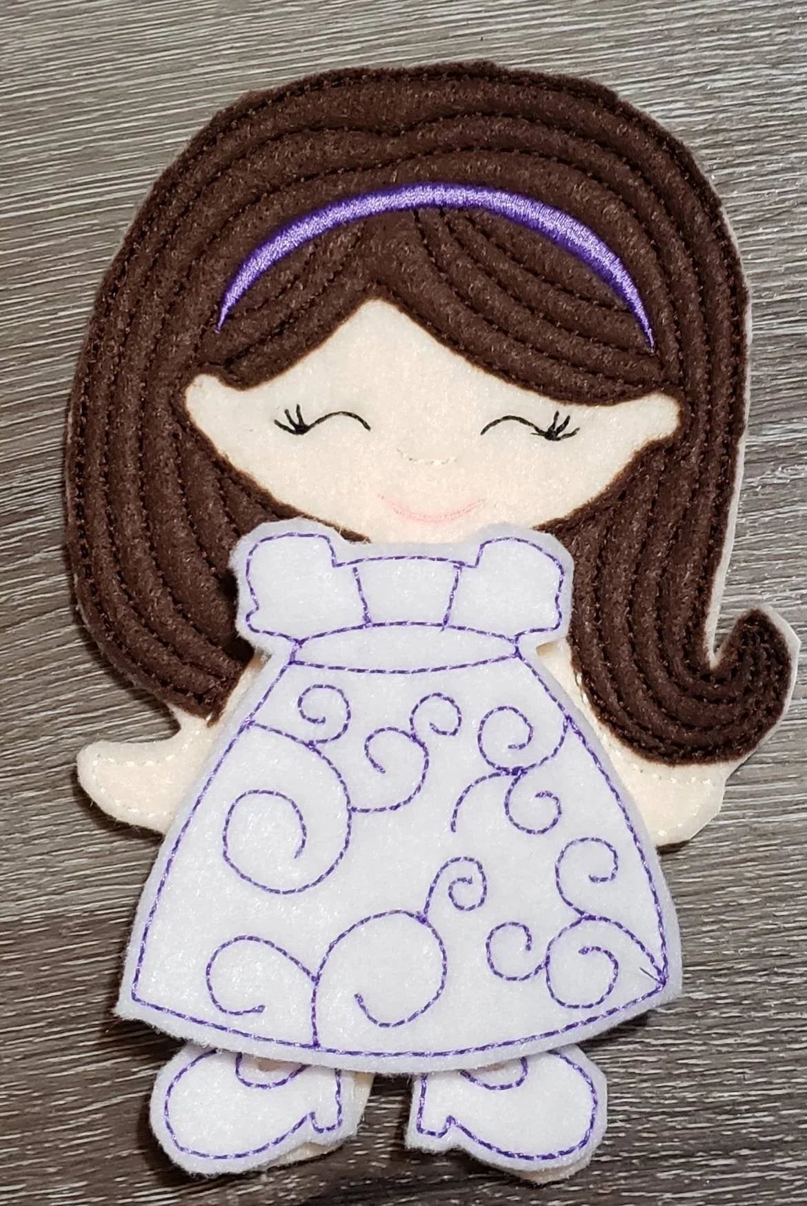 Astronaut girl felt paper doll - doll clothes storage - quiet activity page - busy book page - BIG FRENCHIES