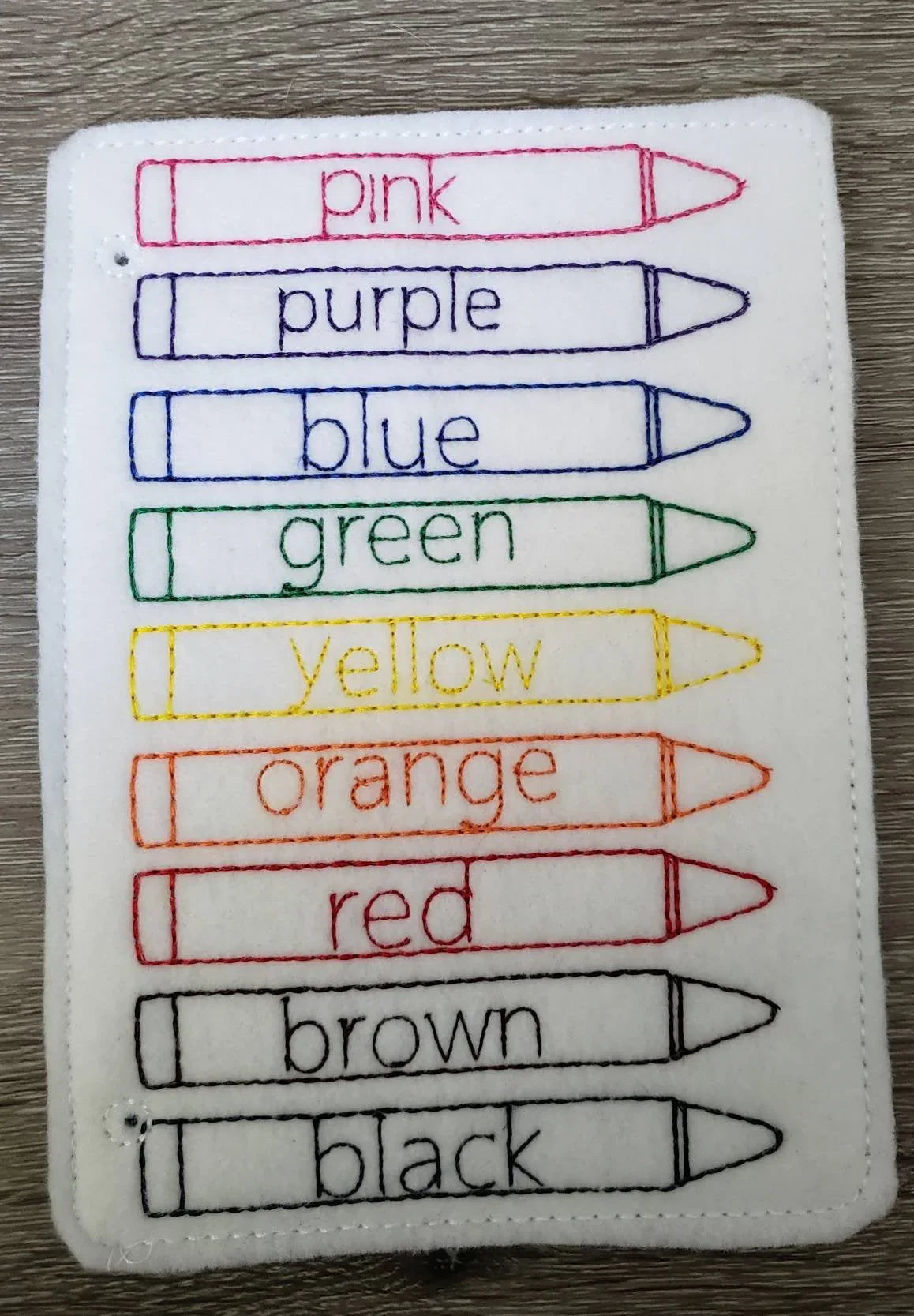 Color Match game - Activity Bag - color match - learning toy - busy bag - activity bag - quiet toy - educational game - School - classroom - BIG FRENCHIES