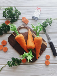 Carrot play food, felt food vegetables - BIG FRENCHIES