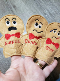 Emotions quiet book page - Feelings finger puppet - busy book - activity book - gift for kids - teaching book - happy - sad - confused - BIG FRENCHIES