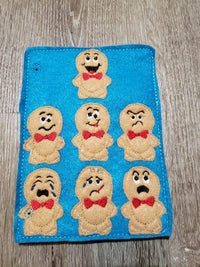 Emotions quiet book page - Feelings finger puppet - busy book - activity book - gift for kids - teaching book - happy - sad - confused - BIG FRENCHIES