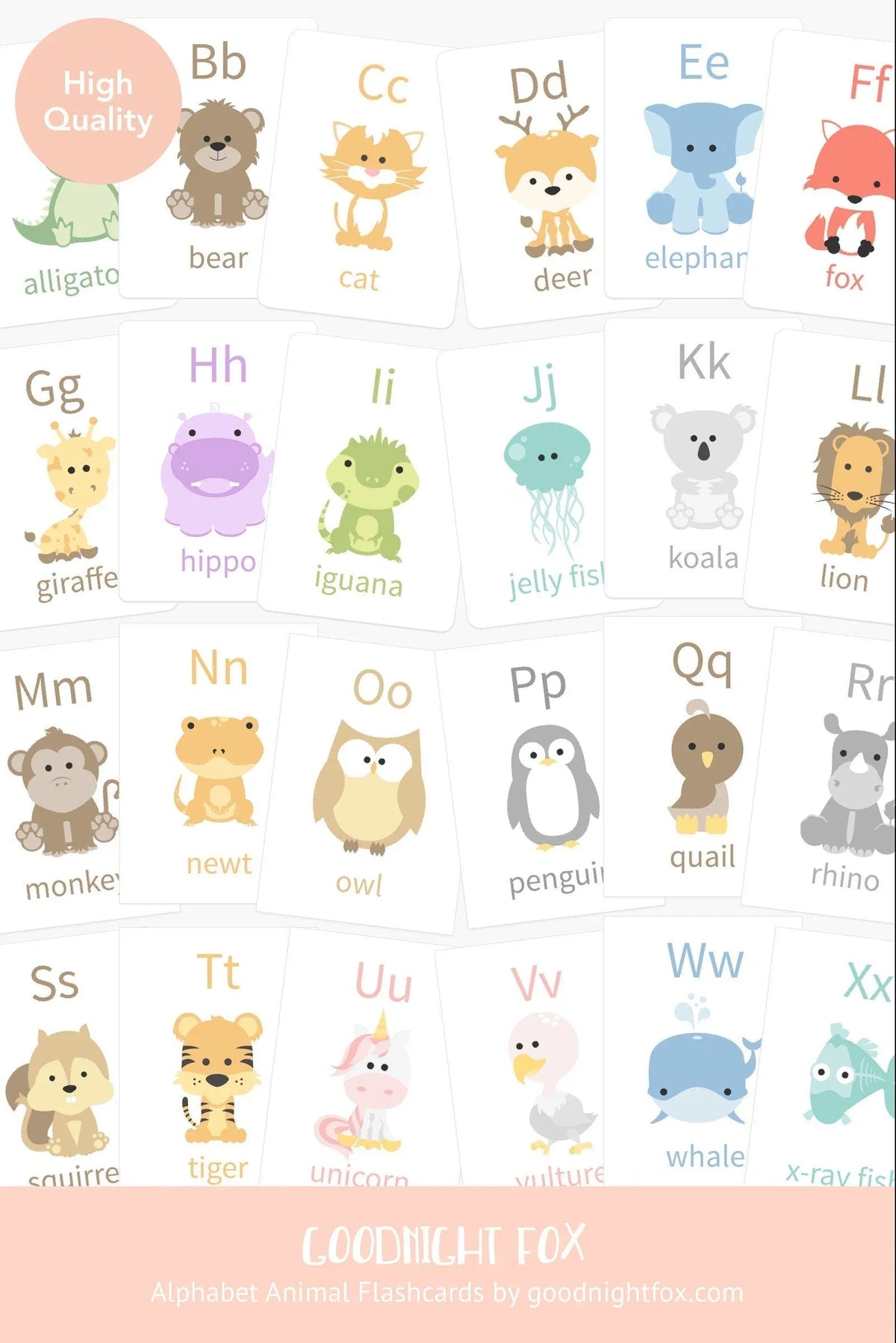 Alphabet Flashcards - BIG FRENCHIES