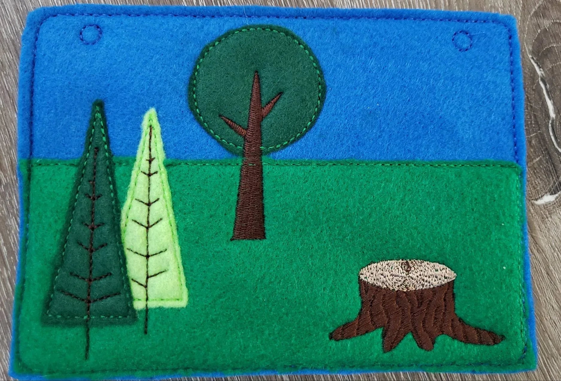 Felt finger puppet animal - Woodland Animal quiet book page - Gift for kids - habitat - forest animals - learning toy - animals and biomes - BIG FRENCHIES