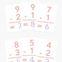 Basic Subtraction Flashcards
