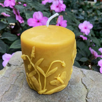Butterfly | Hummingbird | Flower | Beeswax Pillar Set - BIG FRENCHIES