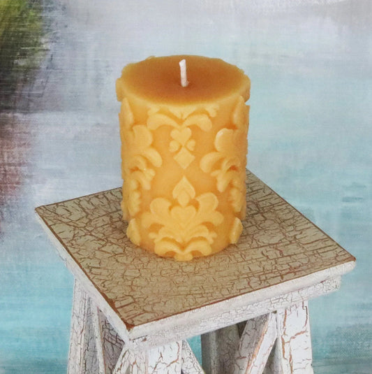Fleur De Lis Pillar Candle - BIG FRENCHIES