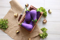 Eggplant felt vegetables - BIG FRENCHIES