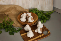 Garlic play food (felt food, vegetables, fruit, pretend play kids kitchen, plush toy, cooking toys, doll fake food, farmers market for baby) - BIG FRENCHIES