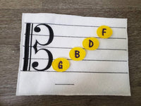 Learn How To Read Music - Quiet game board - music teacher tool- Felt Music Game - Movable Music Notes - alto clef - Music Scale - BIG FRENCHIES